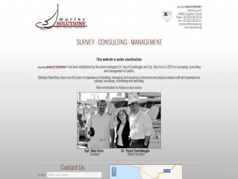 marineSOLUTIONS Holding Page Design – June 2012