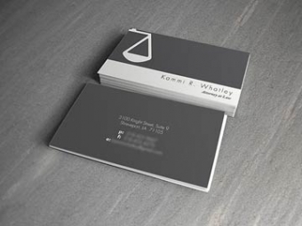 Lawyer Business Card Design – May 2013