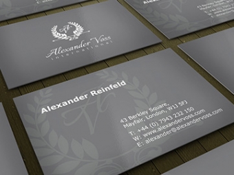 Alexander Voss Business Card Design – July 2013