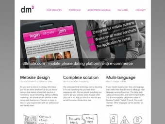 dmCubed Website Design – October 2011