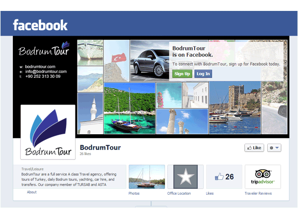 BodrumTour Facebook Business page – November 2012
