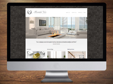 Alexander Voss Website Design – August 2013